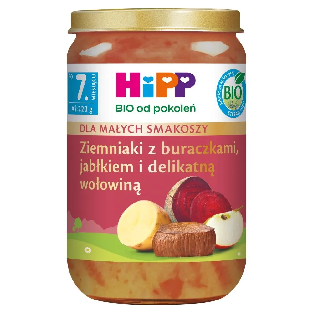 Ziemniaki z buraczkami, jabłkiem i delikatną wołowiną picture