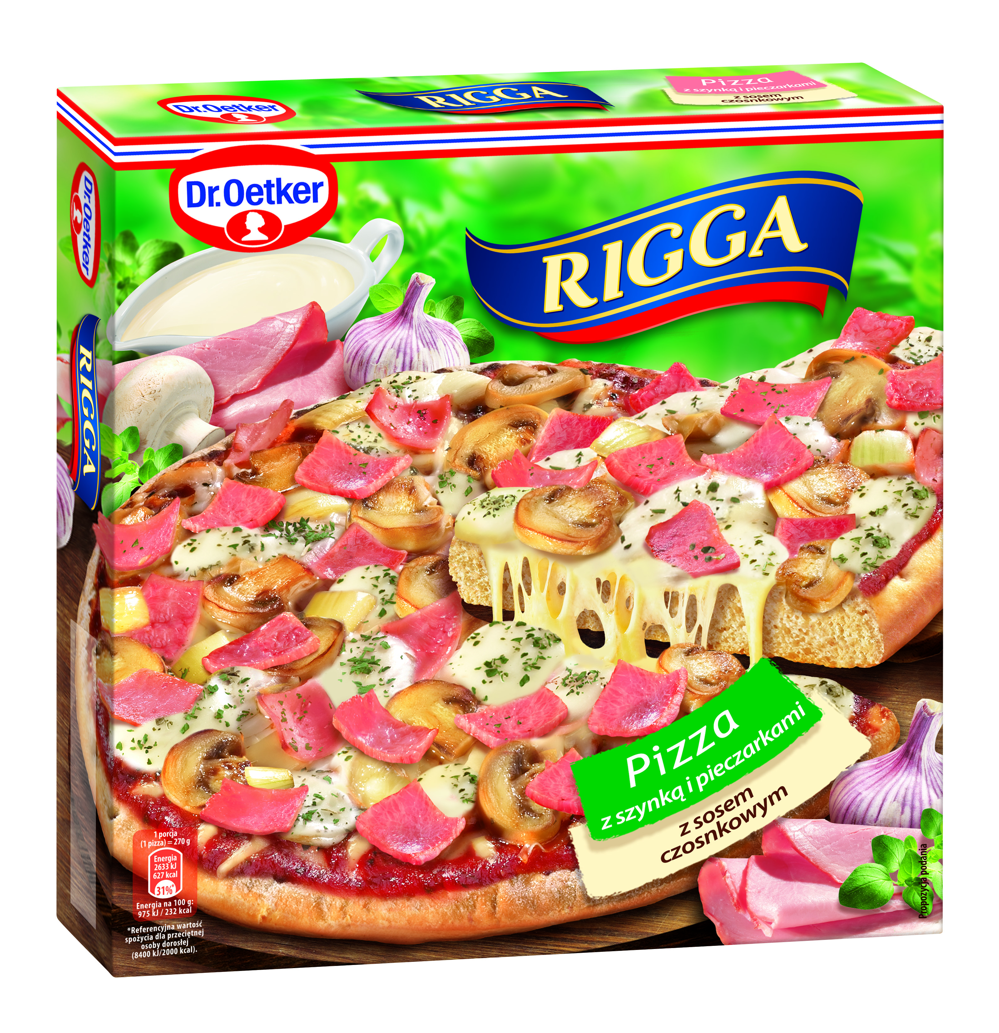Pizza z szynką i pieczarkami picture