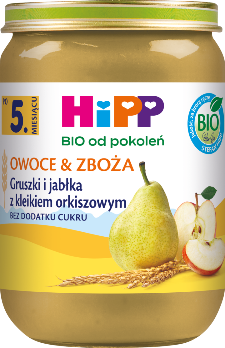 Gruszki i jabłka z kleikiem orkiszowym picture
