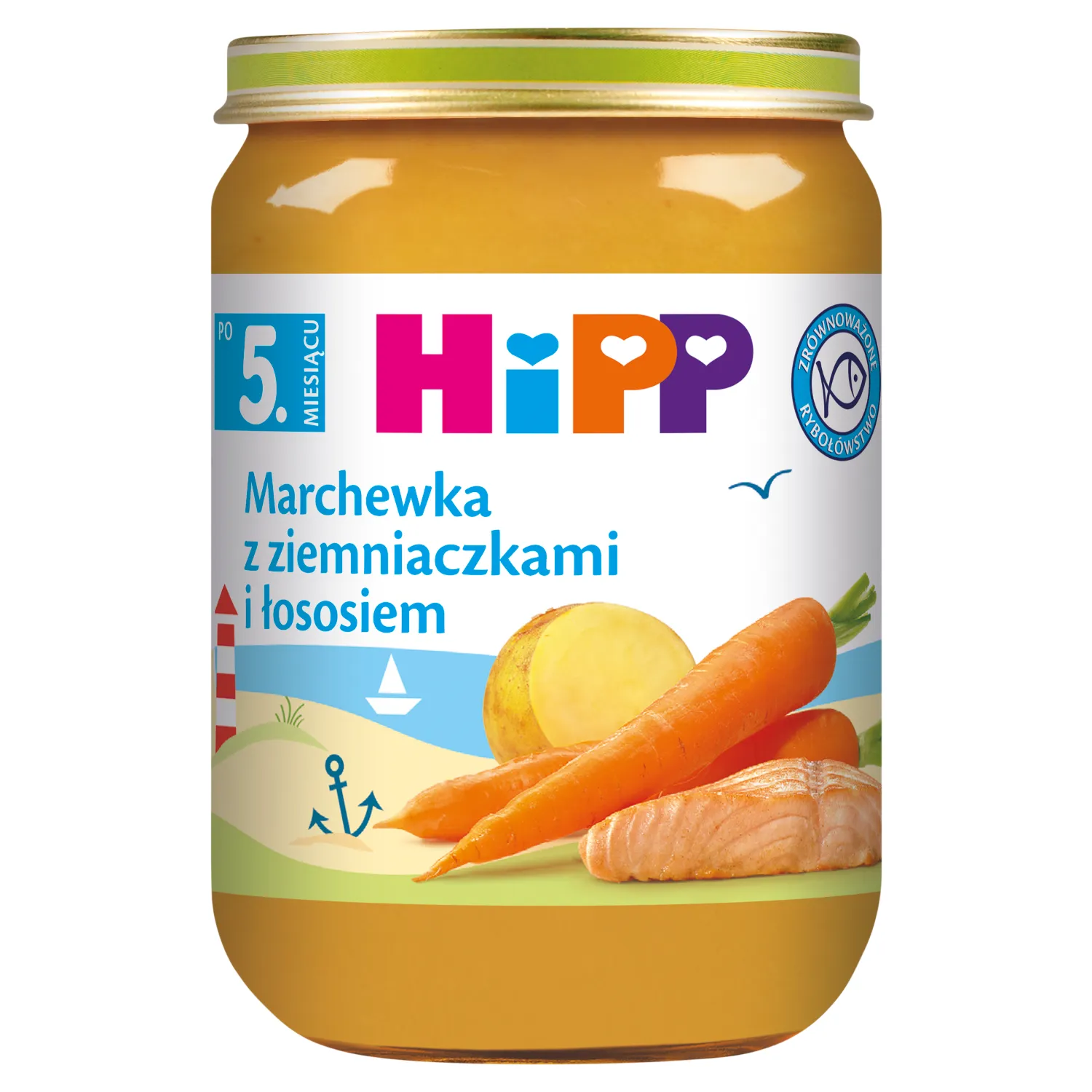 Marchewka z ziemniaczkami i łososiem picture