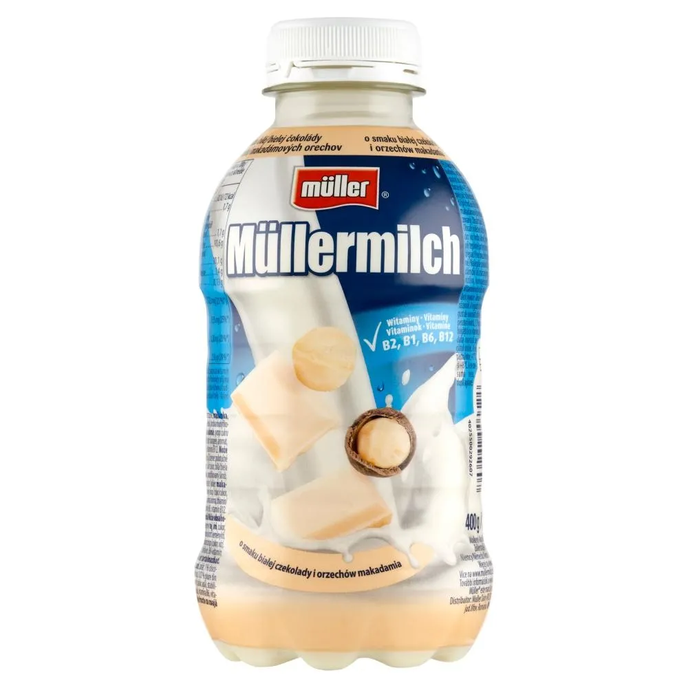 Napój mleczny biała czekolada i orzech macadamia picture
