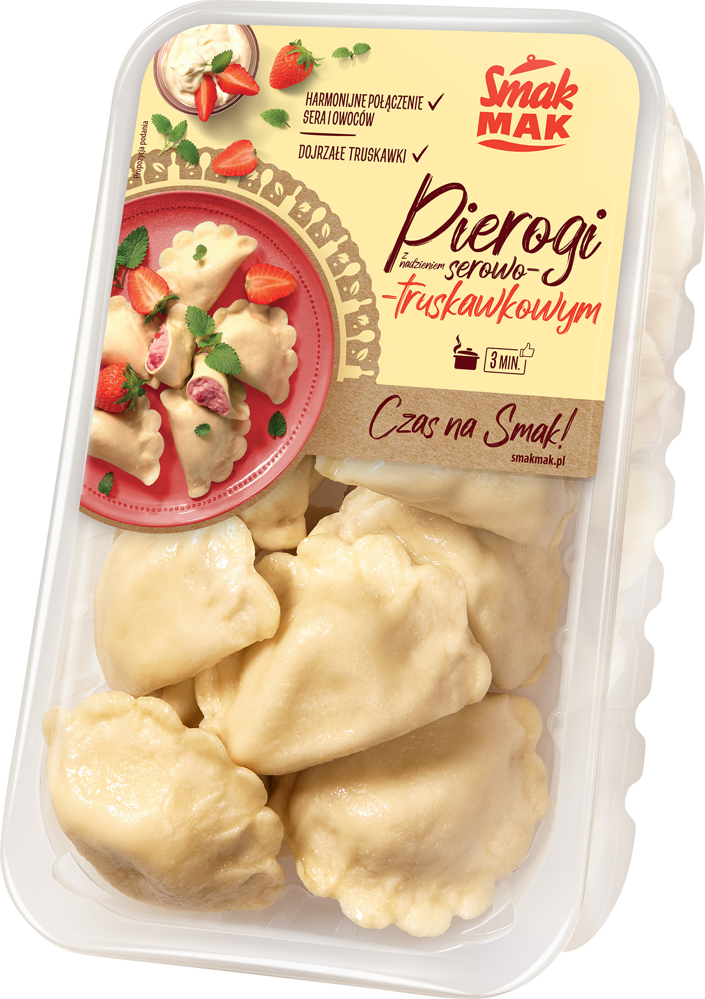 Pierogi z serem i truskawkami picture