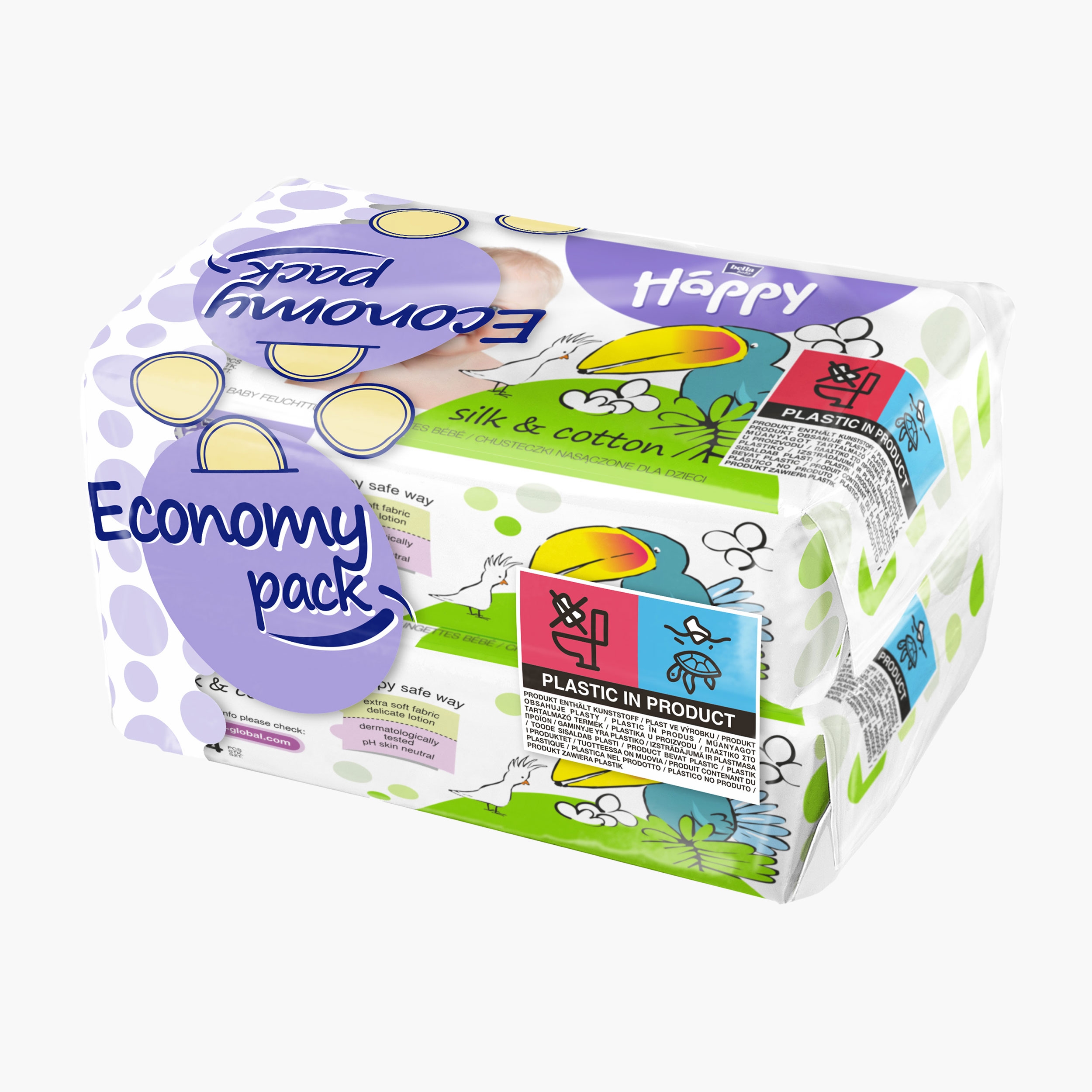 Servetele umede copii silk & cotton picture