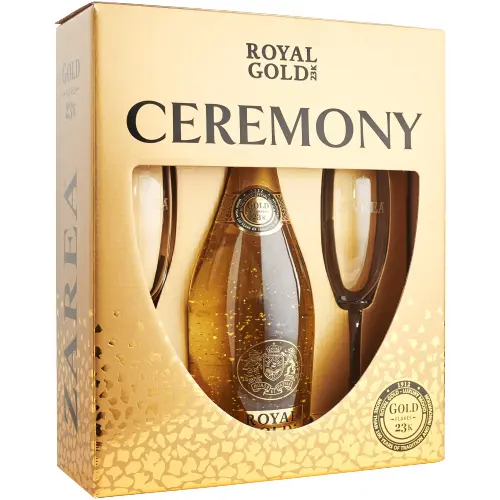 Vin spumant royal gold ceremony + 2 pahare picture