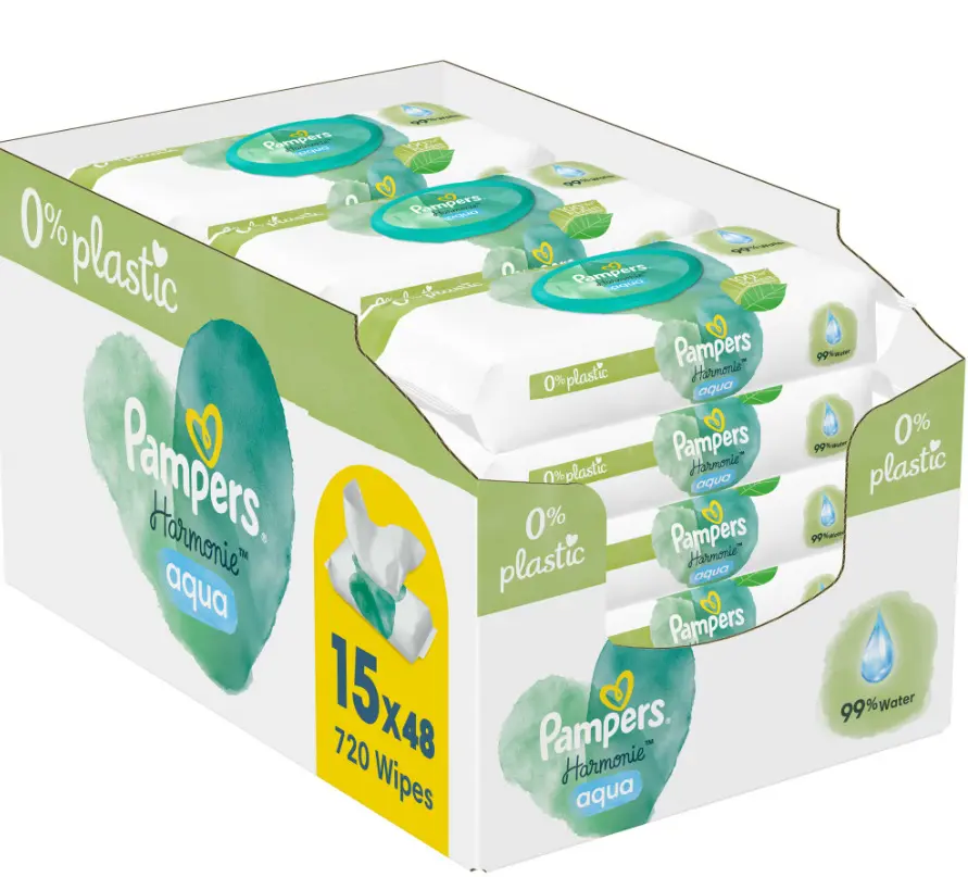 Servetele umede  harmonie aqua, 0% plastic picture