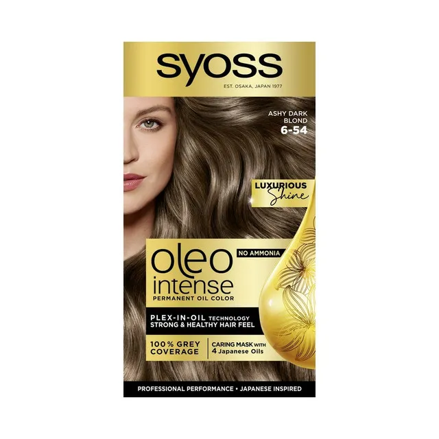 Vopsea de par permanenta fara amoniac syoss color oleo intense, 6-54 blond inchis picture