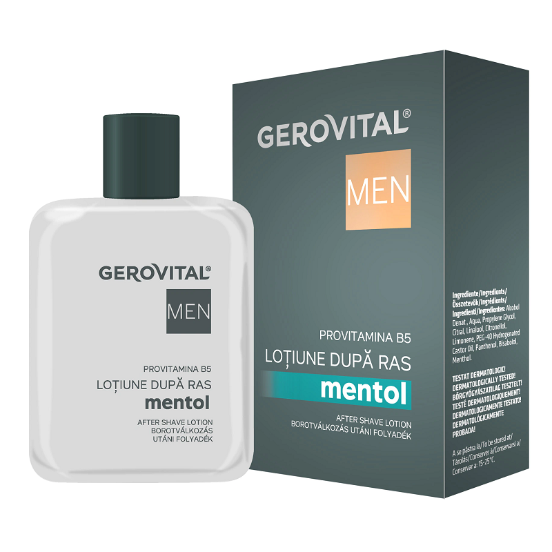 Lotiune dupa ras mentol men, gerovital picture