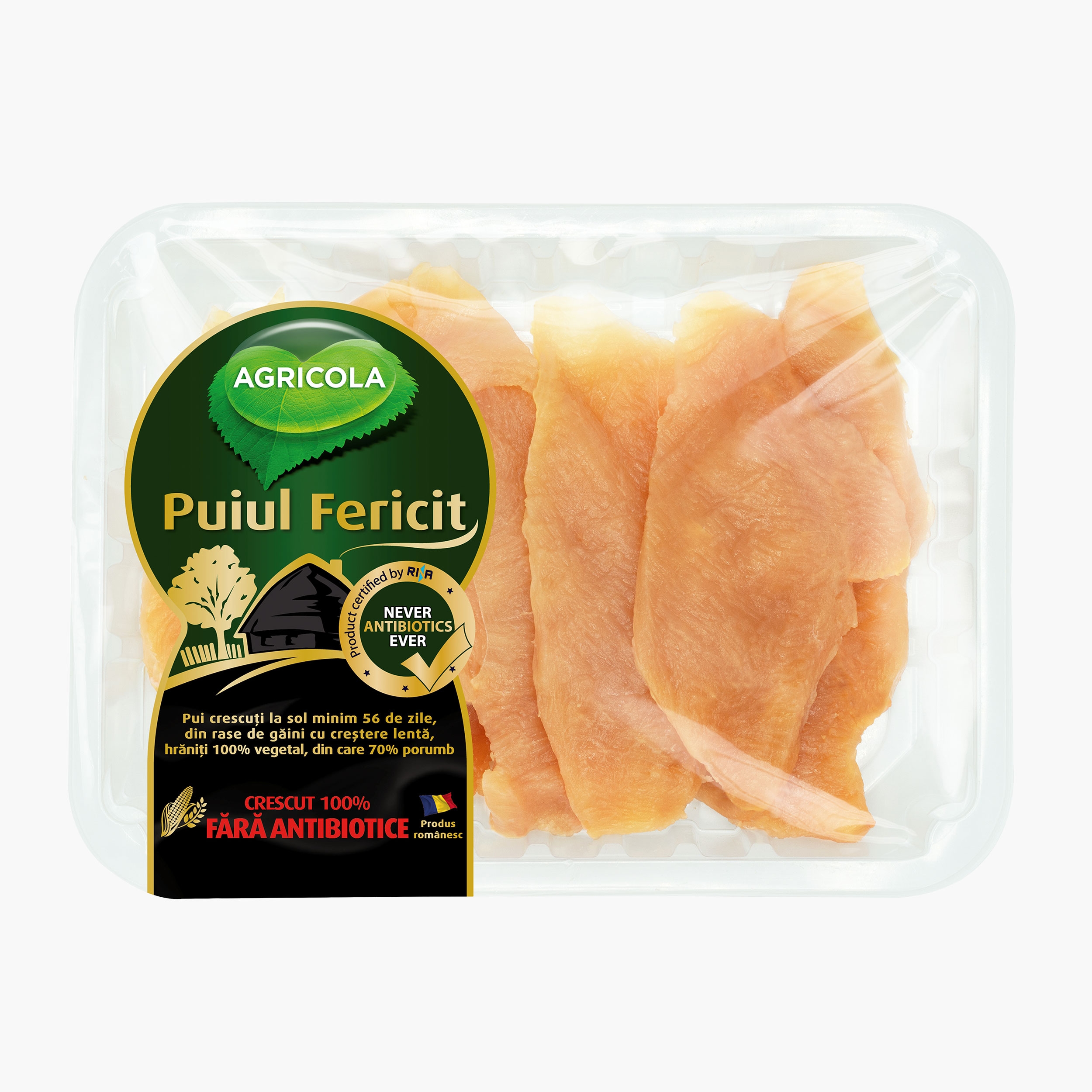Piept de pui dezosat fara piele feliat proaspat ambalat picture