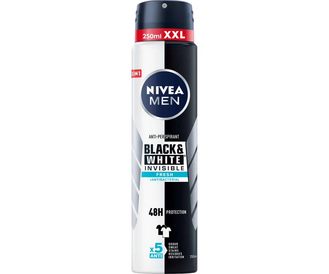 Deodorant spray invisible black & white fresh picture