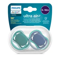 Suzete ultra air 6-18 luni verde/albastru picture