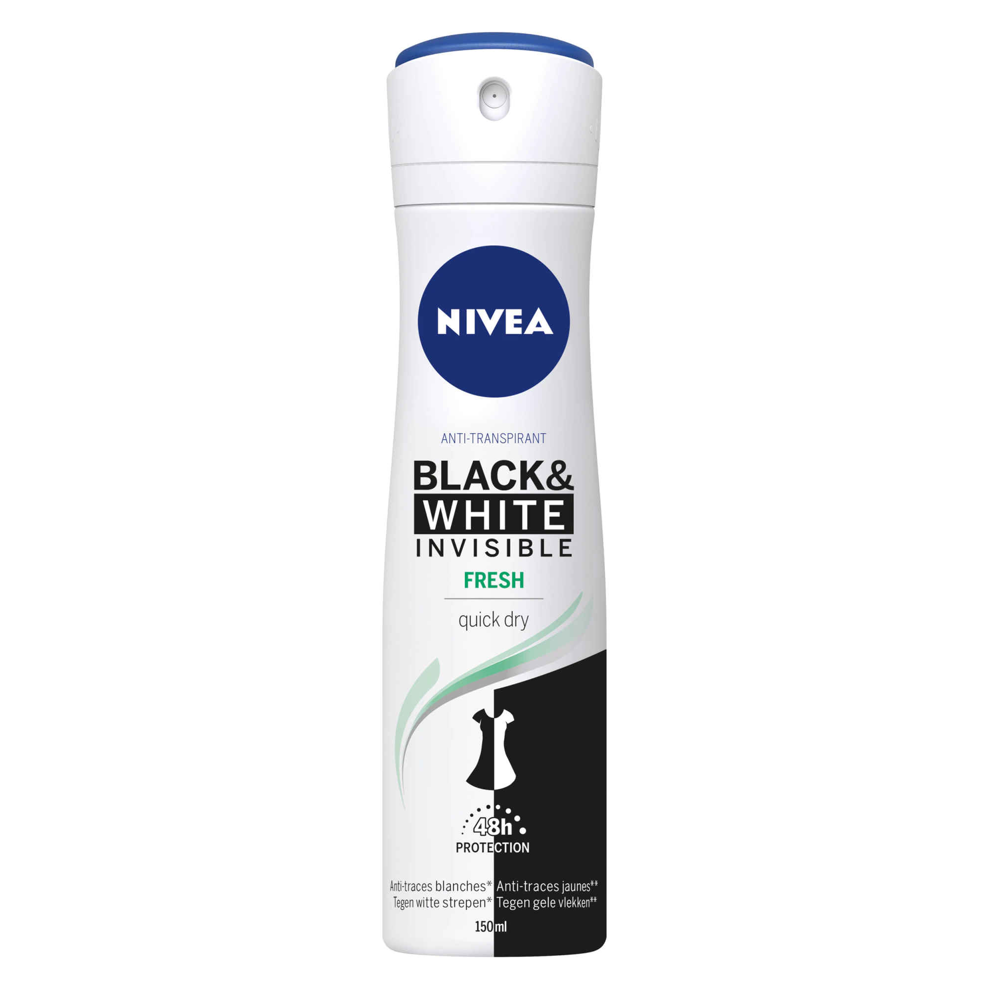 Deodorant spray invisible black & white fresh picture