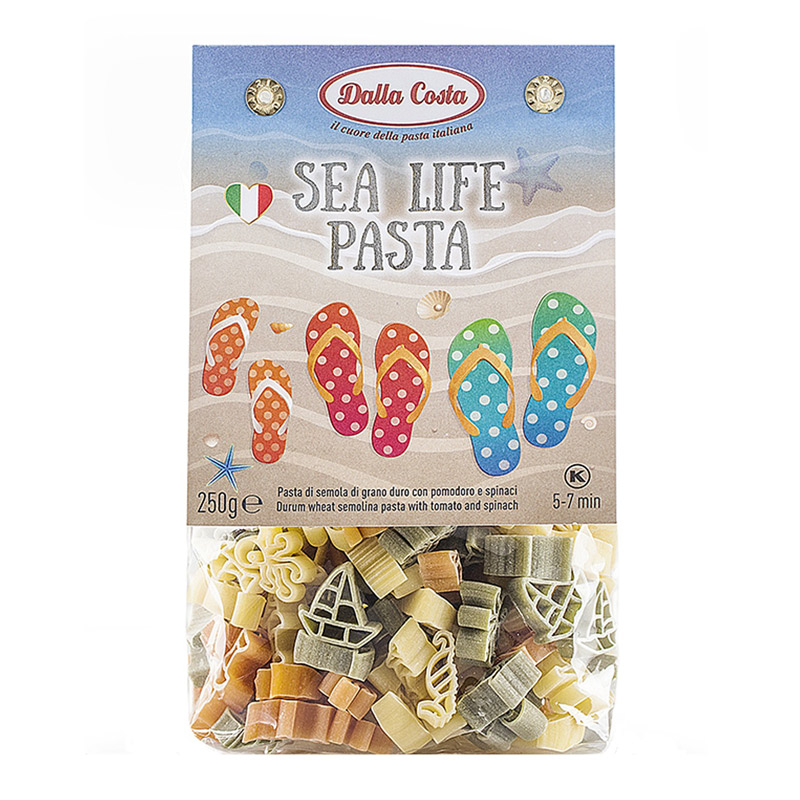 Paste din grau dur tricolore sea life picture