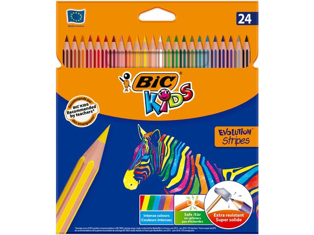 Creioane colorate kids evolution stripes picture