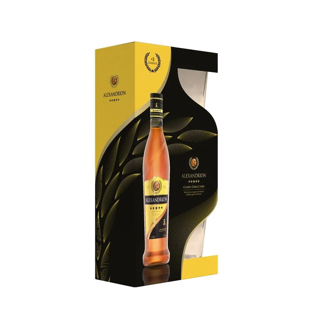 Brandy 5 stele 37.5% vol. + 2 pahar picture