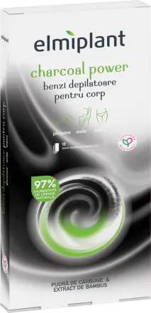 Benzi depilatoare pentru corp cu pudră de cărbune picture