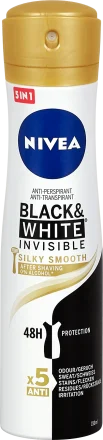 Deodorant spray black & white invisible silky smooth picture