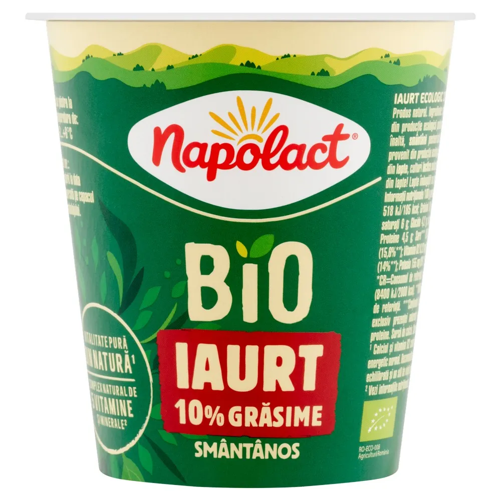 Iaurt natur smantanos bio 10% grasime picture