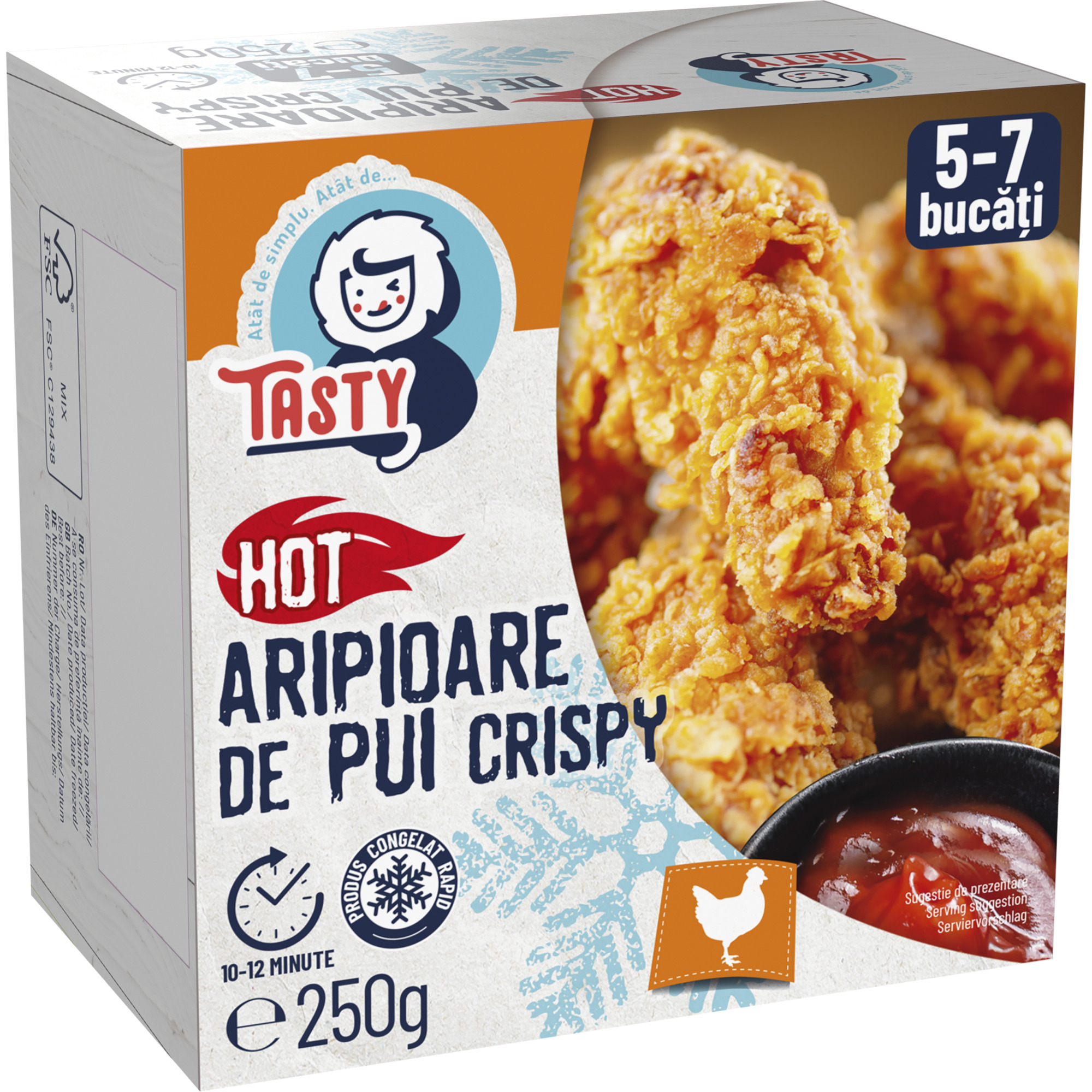 Aripi de pui crispy picante congelate ambalate picture