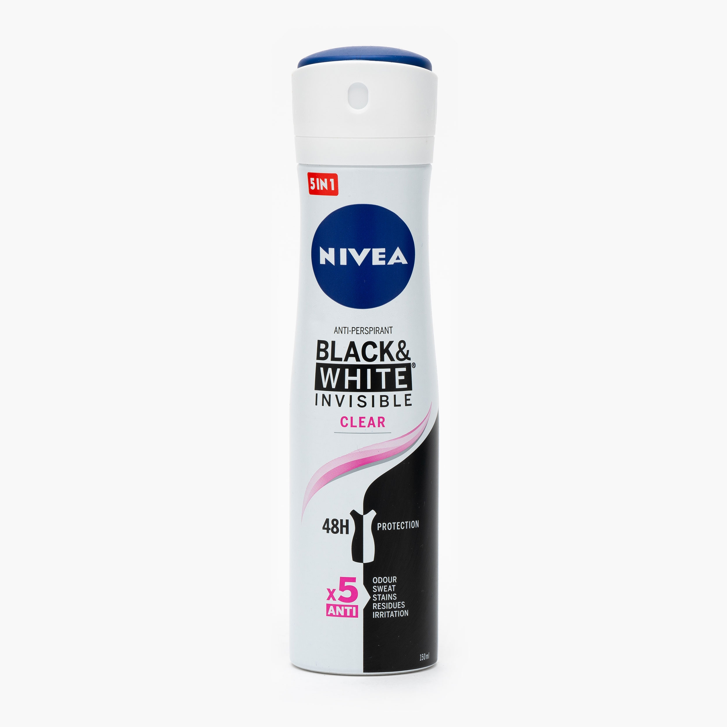 Deodorant spray invisible black & white clear picture