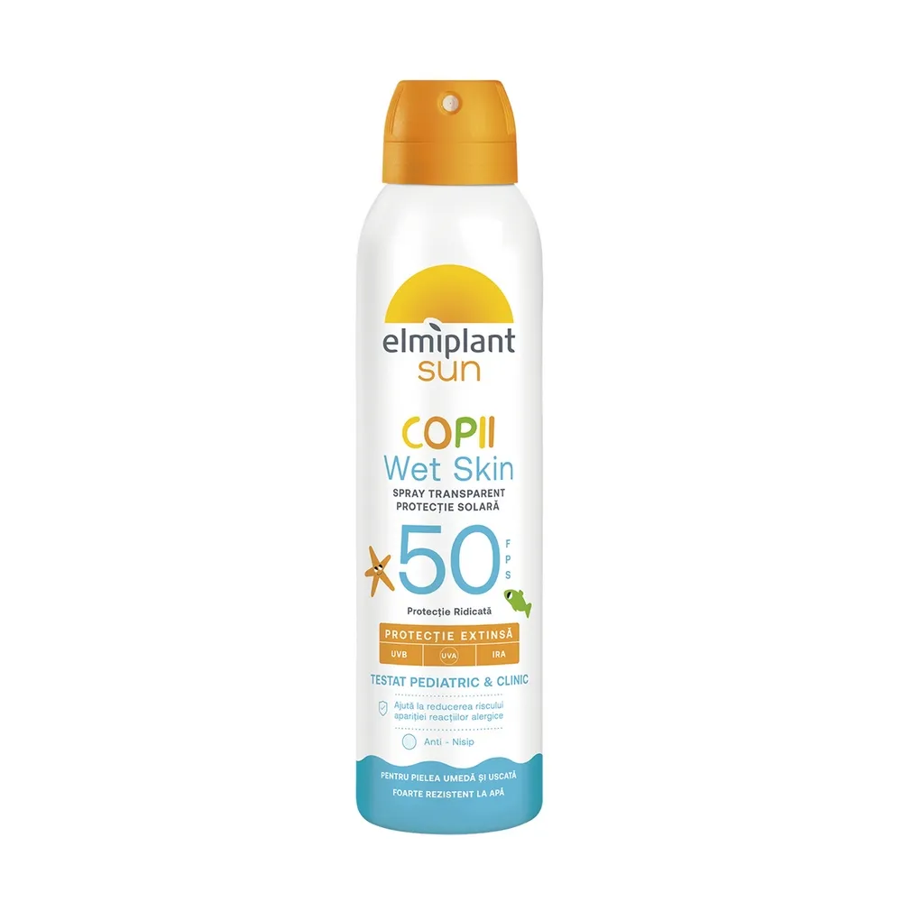 Lotiune spray protectie solara copii wet skin spf50 picture