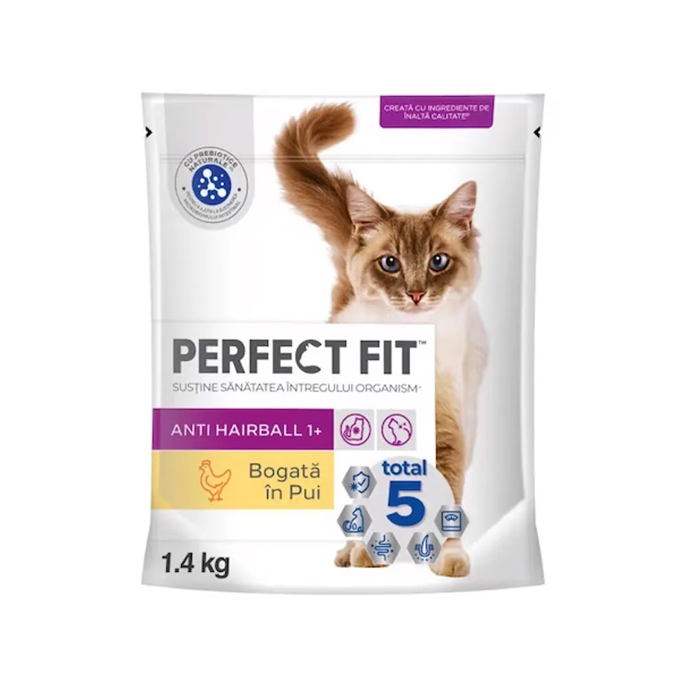 Hrana uscata pisici anti-hairball pui 1+ picture