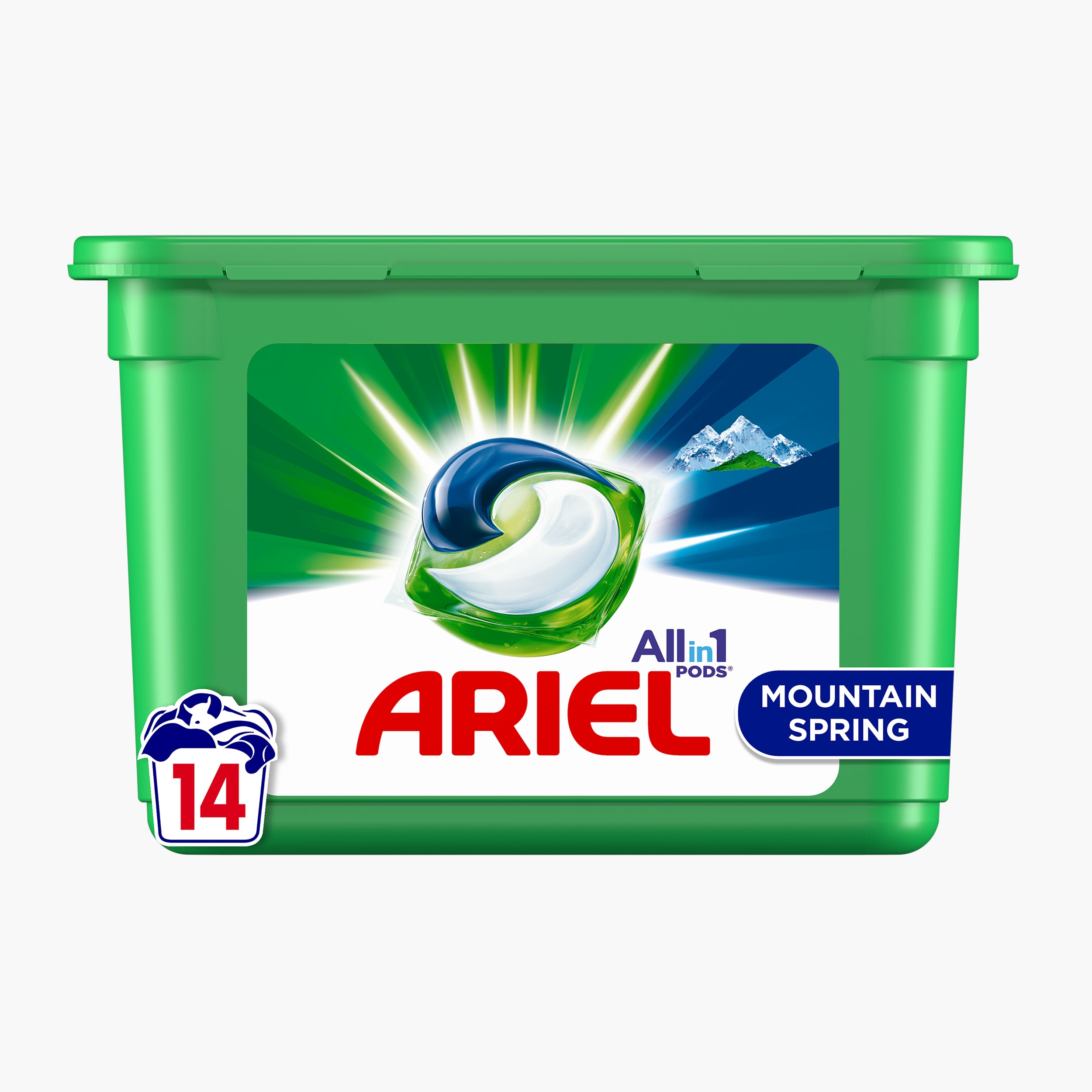 Detergent automat gel capsule all in 1 pods mountain spring picture