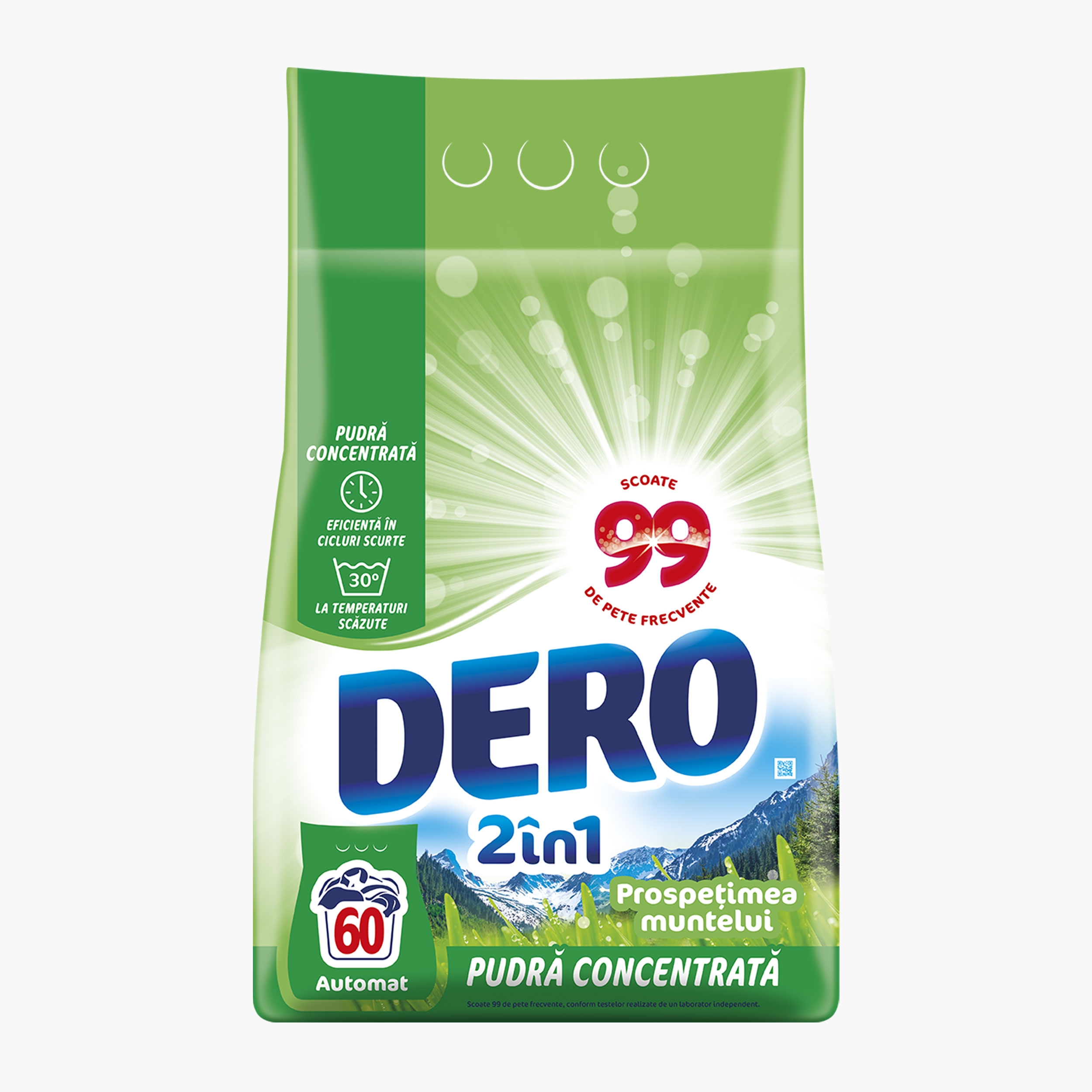 Detergent pentru rufe 2 in 1 pudra concentrata prospetimea muntelui picture