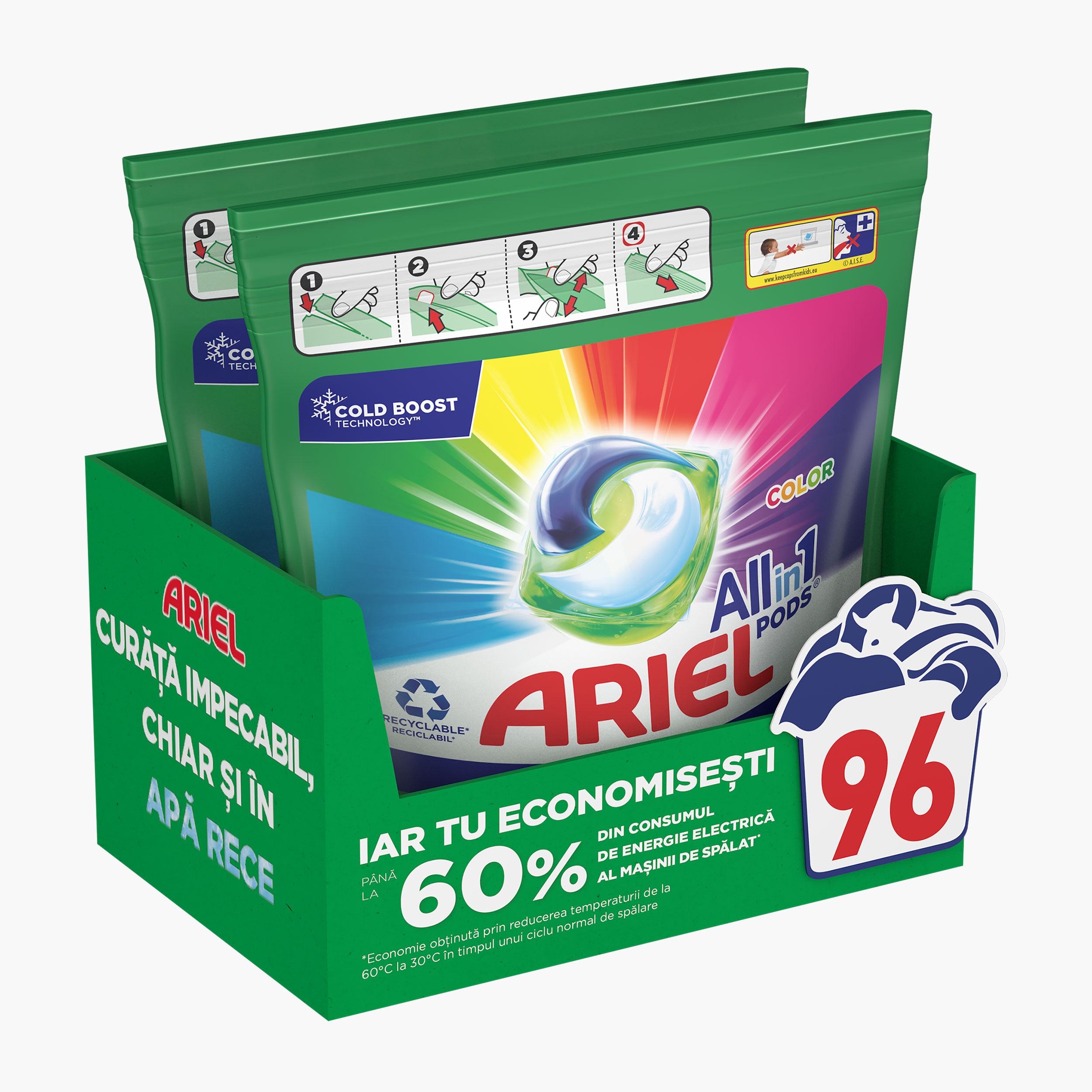 Detergent automat gel capsule all in 1 pods color picture