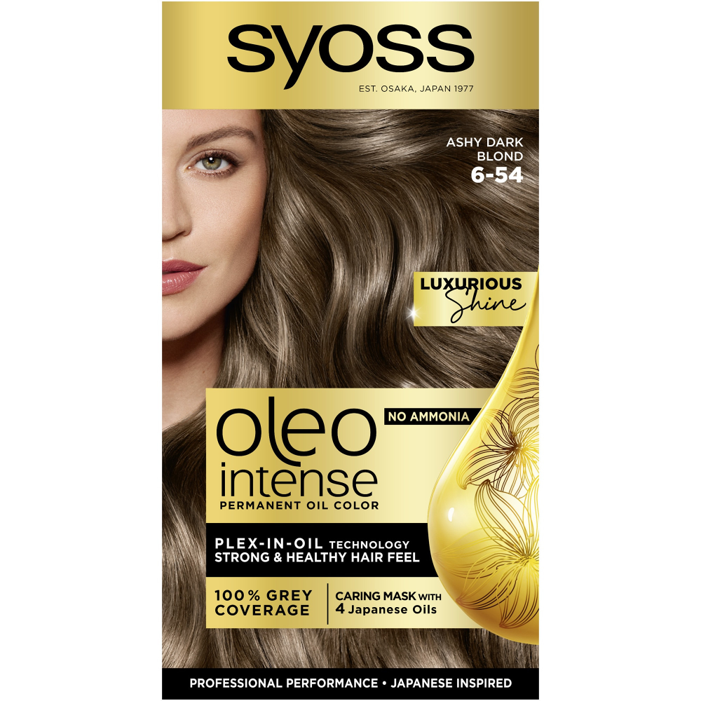 Vopsea de par permanenta fara amoniac syoss color oleo intense, 6-54 blond inchis picture