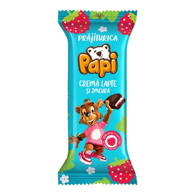 Prajitura cu crema lapte-zmeura picture