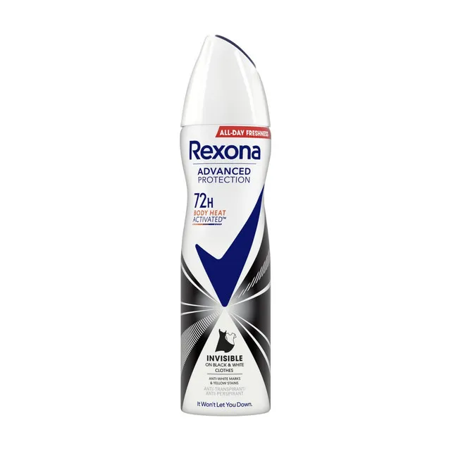 Deodorant spray advanced protection invisible black & white picture