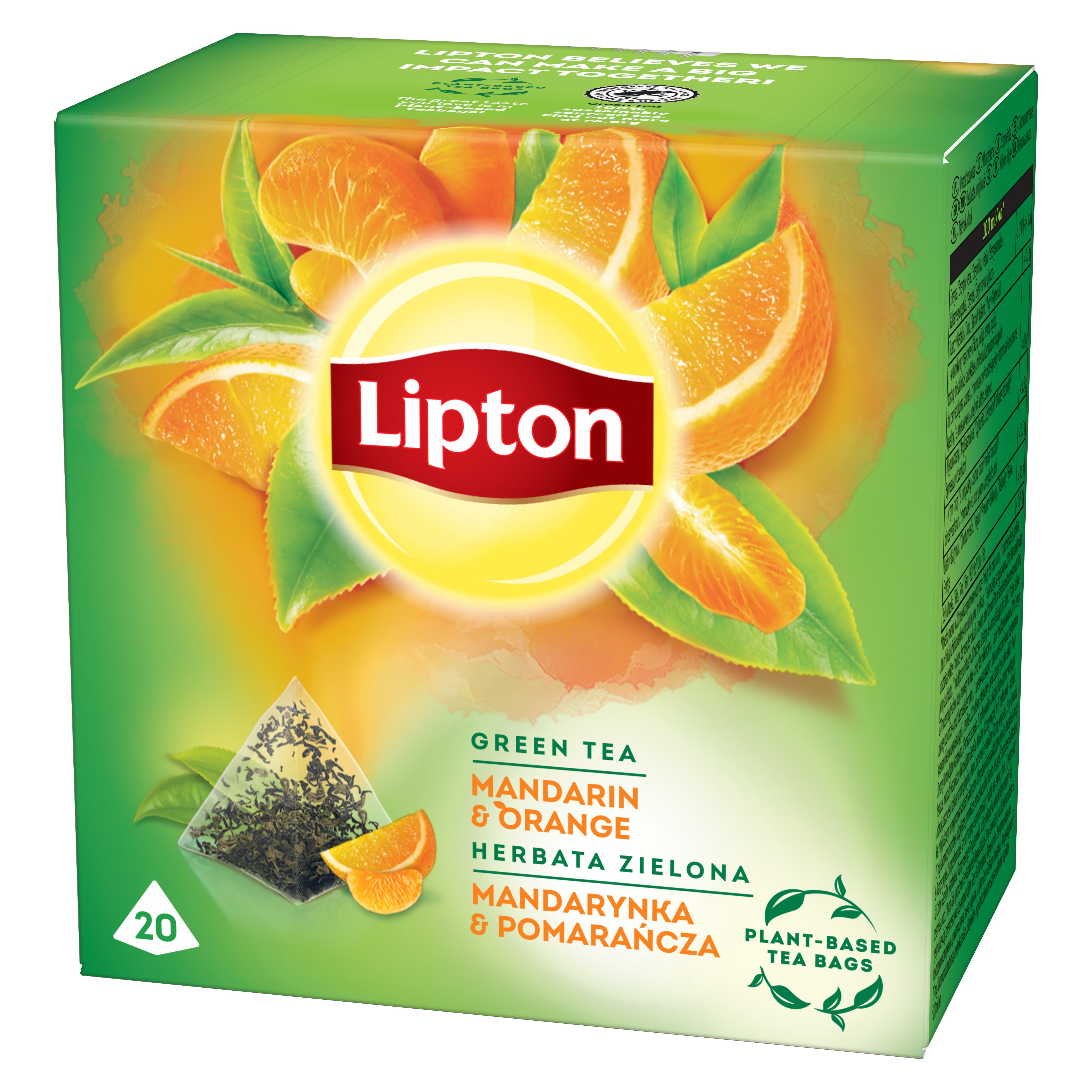 Ceai verde piramida portocale - mandarine picture