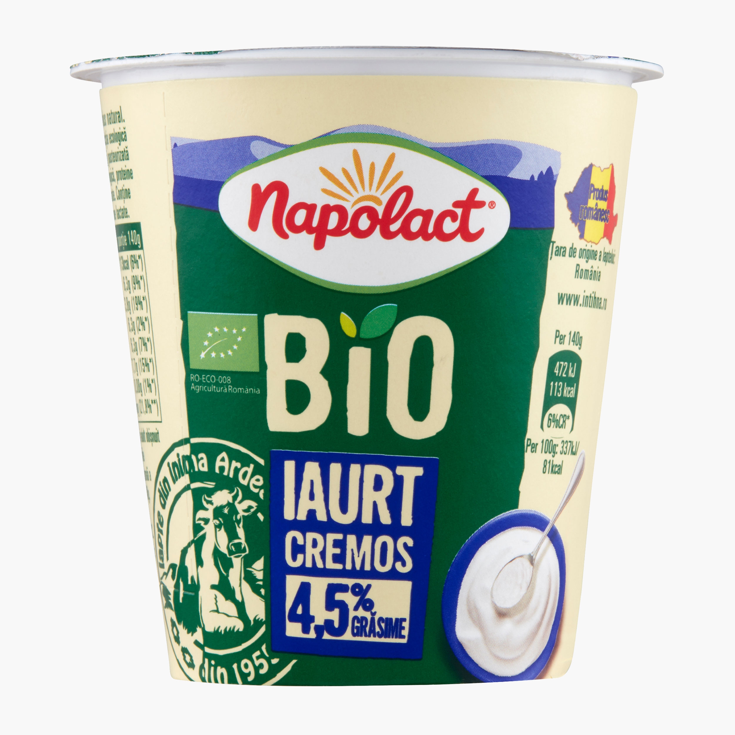 Iaurt 4.5% grasime natur cremos bio picture