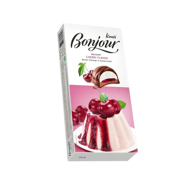 Biscuiti crema cirese glazura ciocolata picture