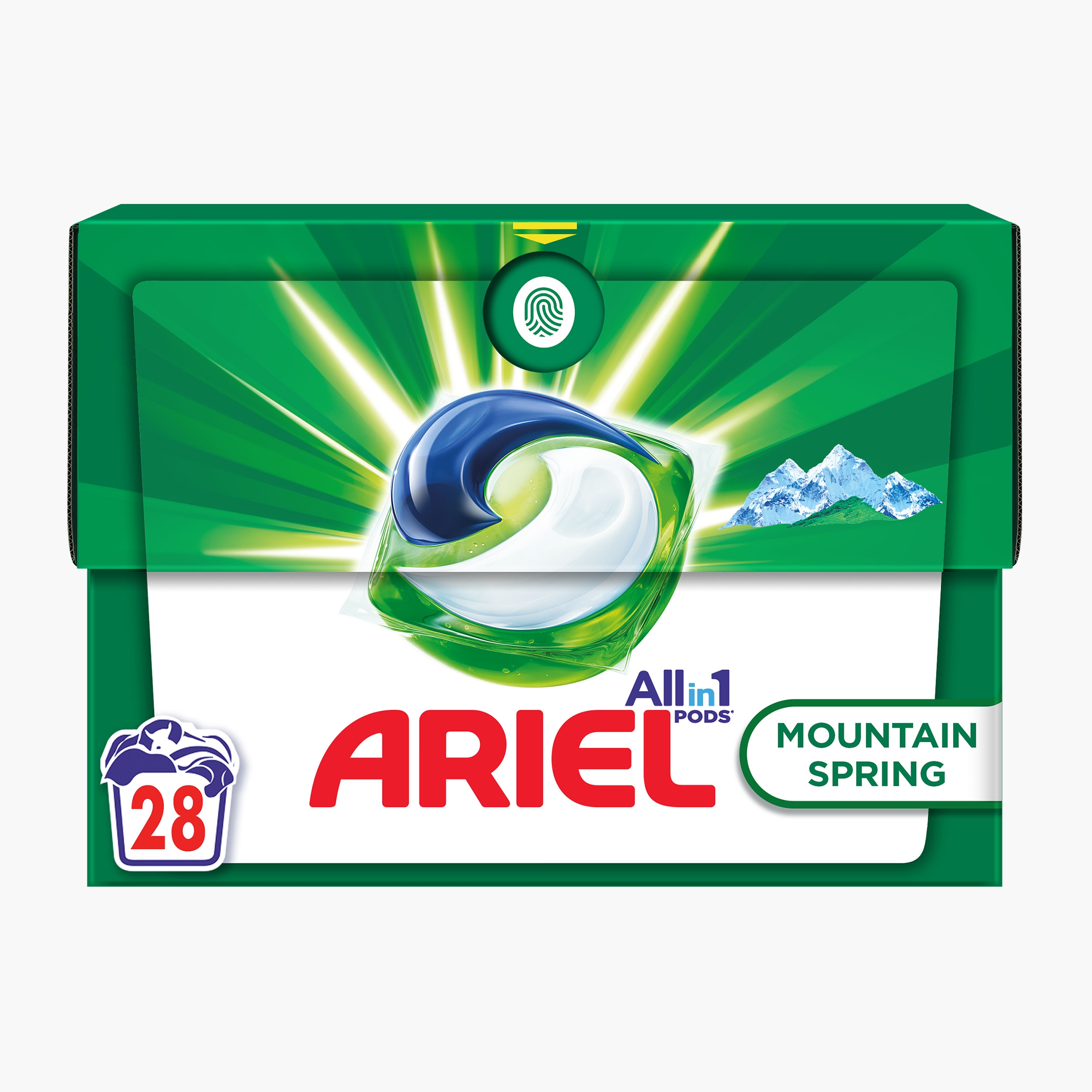 Detergent automat gel capsule all in 1 pods mountain spring picture