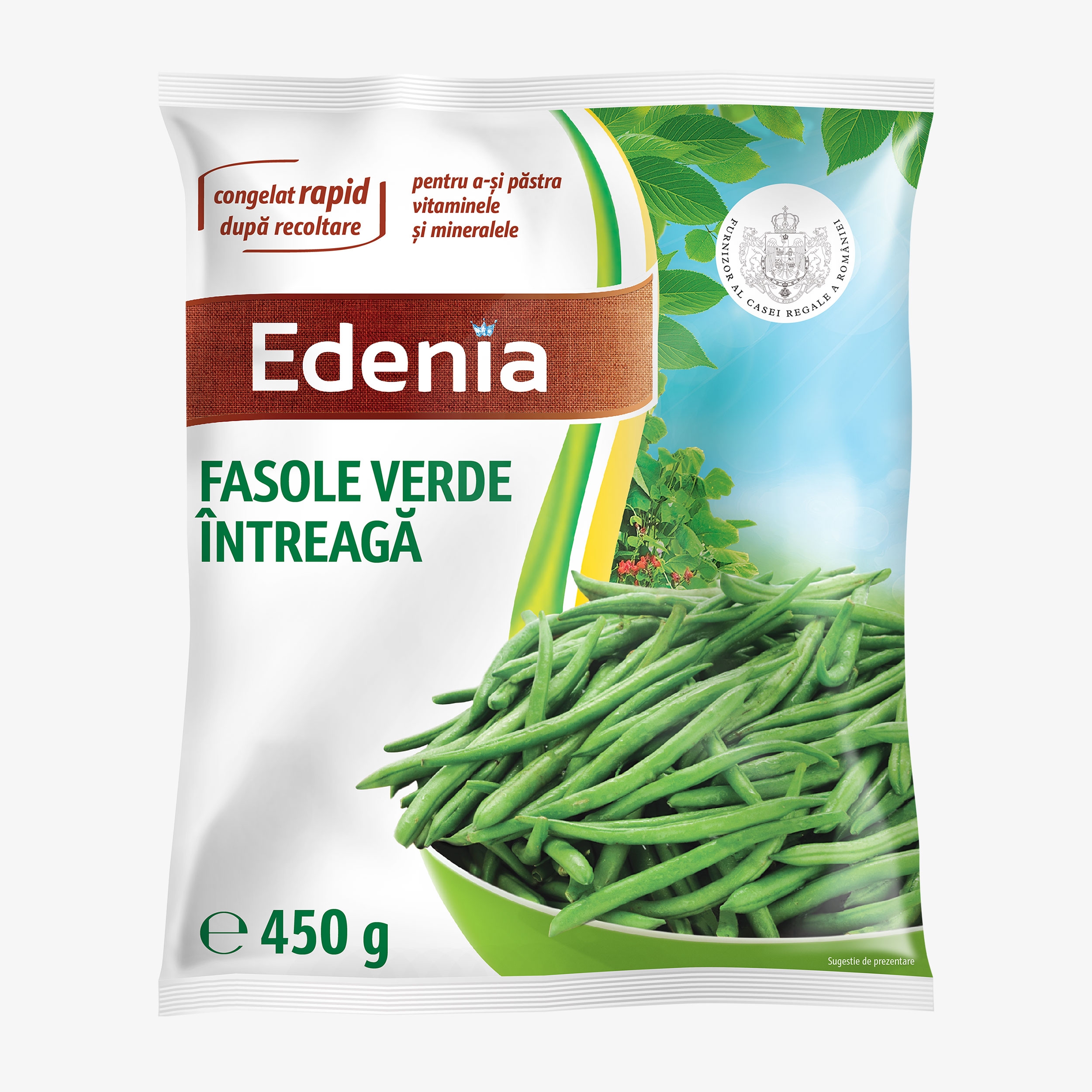 Fasole verde intreaga congelata ambalata picture