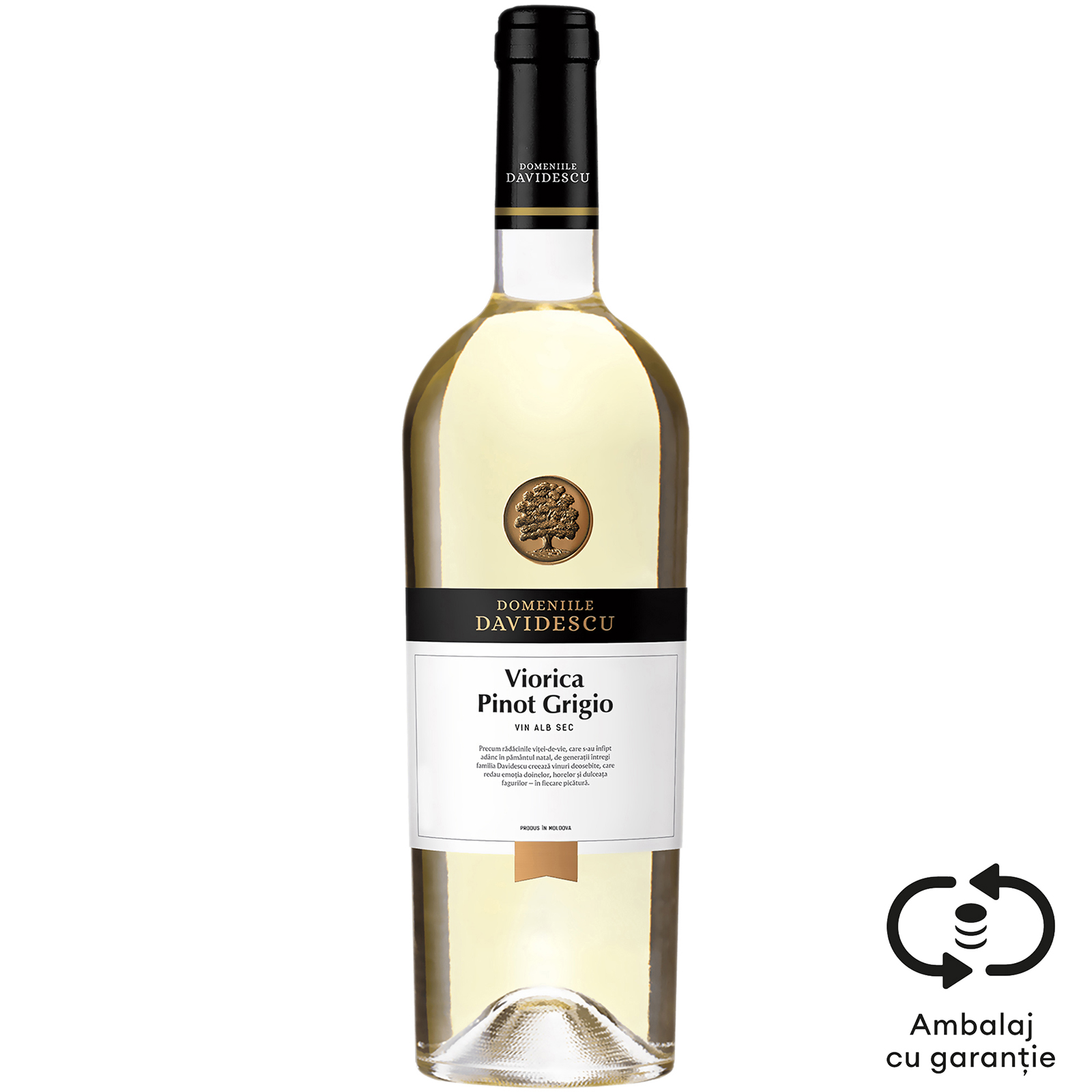 Vin alb pinot grigio viorica sec picture