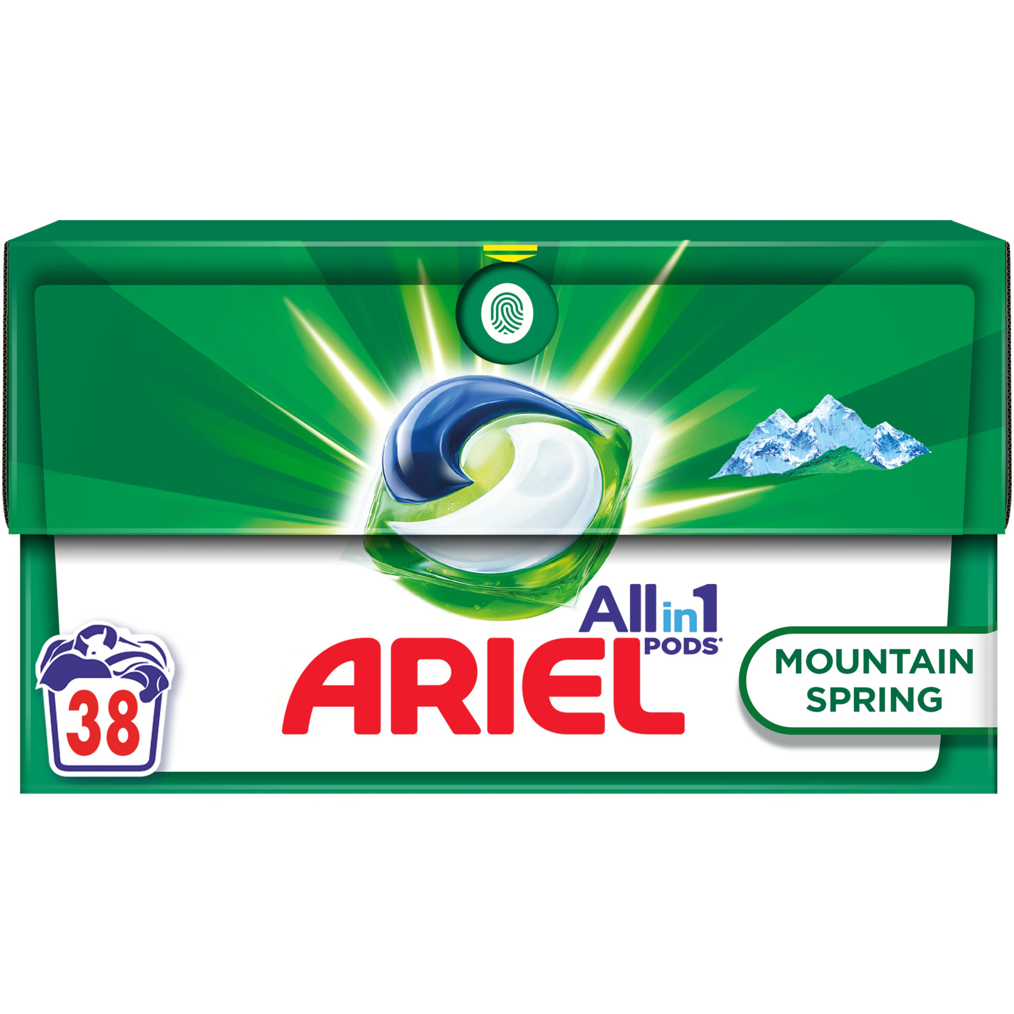 Detergent automat gel capsule all in 1 pods mountain spring picture
