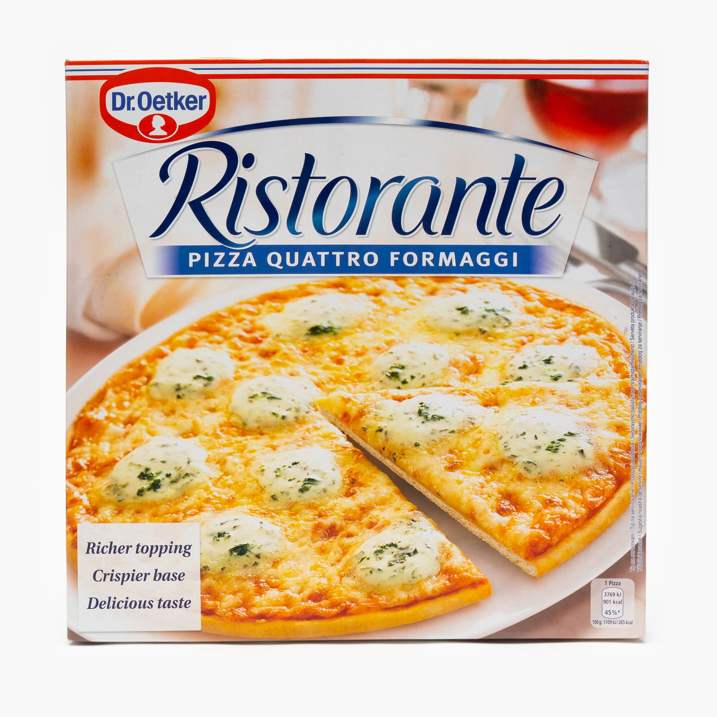 Pizza quattro formaggi congelata picture