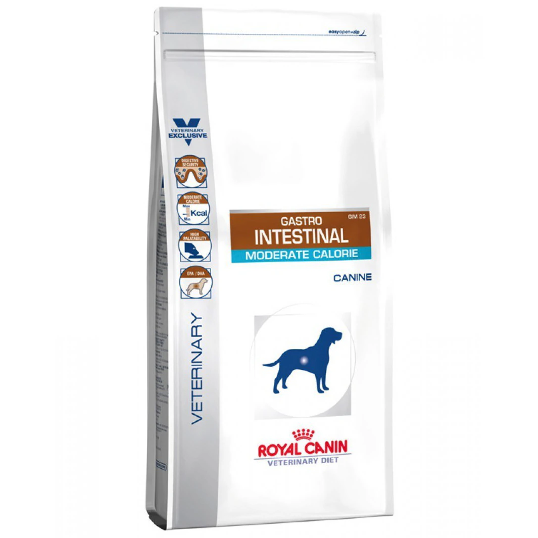 Gastro intestinal moderate calorie dog picture