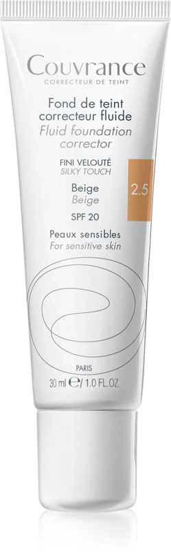 Fond de ten fluid corector spf 20 couvrance, porcelaine 1.0 picture