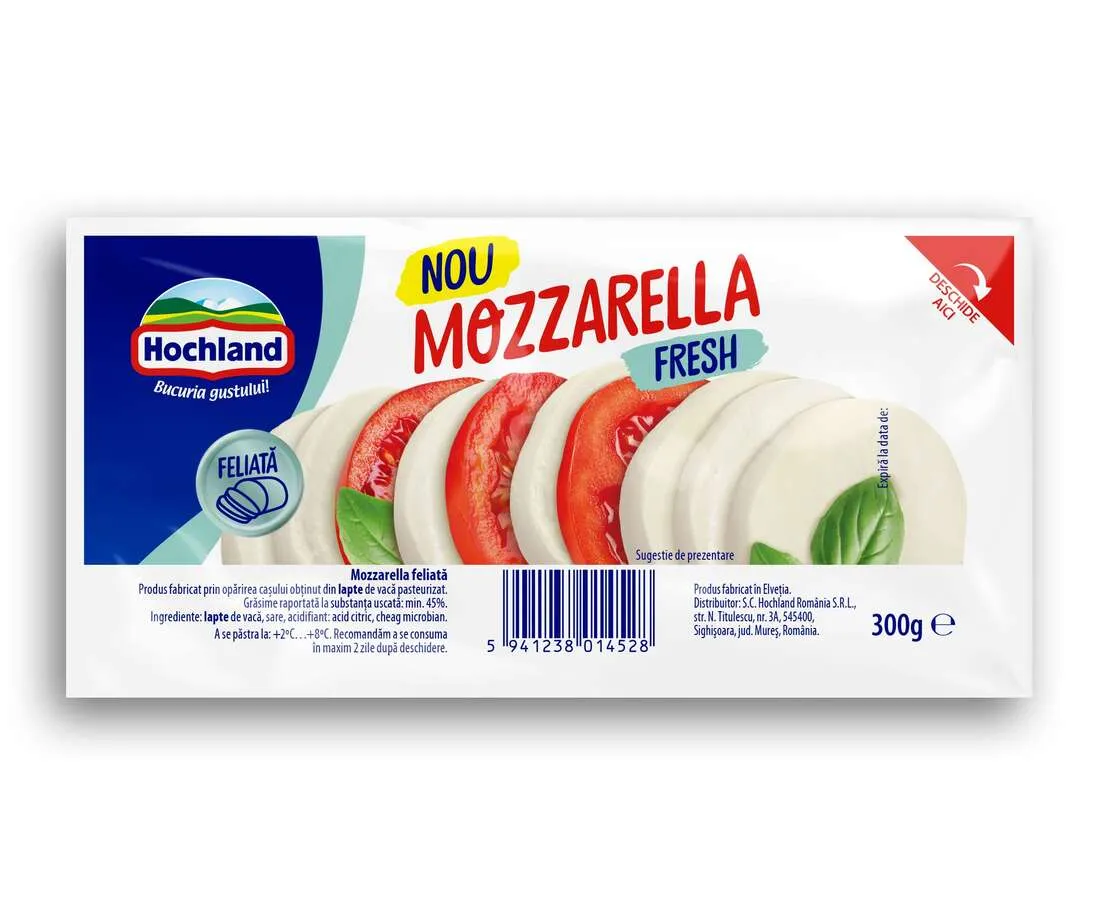 Mozzarella fresh felii ambalata picture