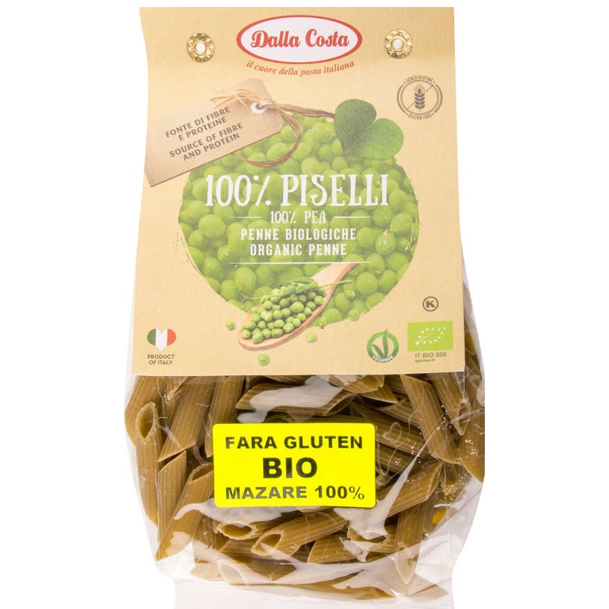 Penne fara gluten din mazare bio picture
