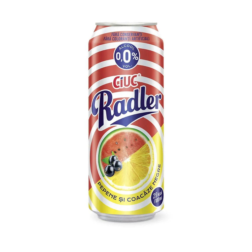 Bere fara alcool radler pepene-coacaze negre picture