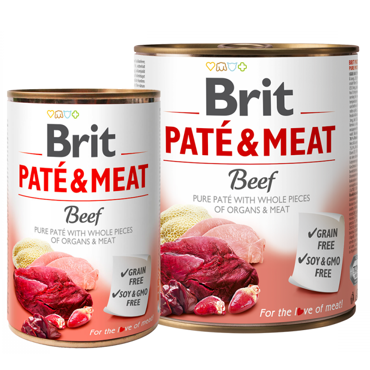 Hrana umeda cu vita pentru caini pate & meat picture
