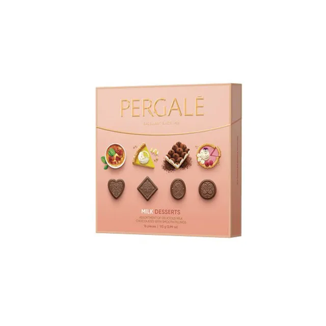 Praline milk desserts picture