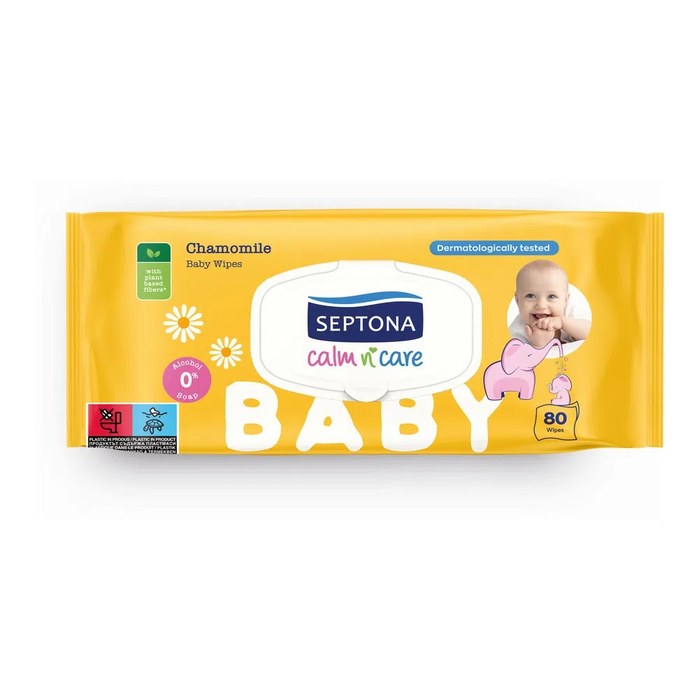 Servetele umede bebe sesitive calm & care musetel picture