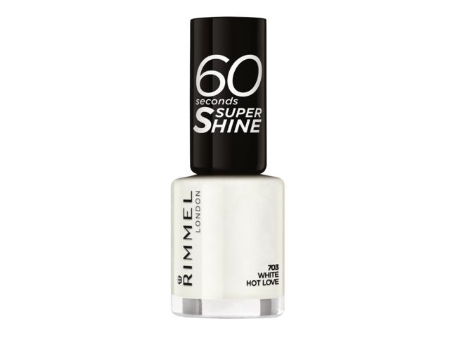 Lac unghii 60 seconds super shine 703 white hot love picture