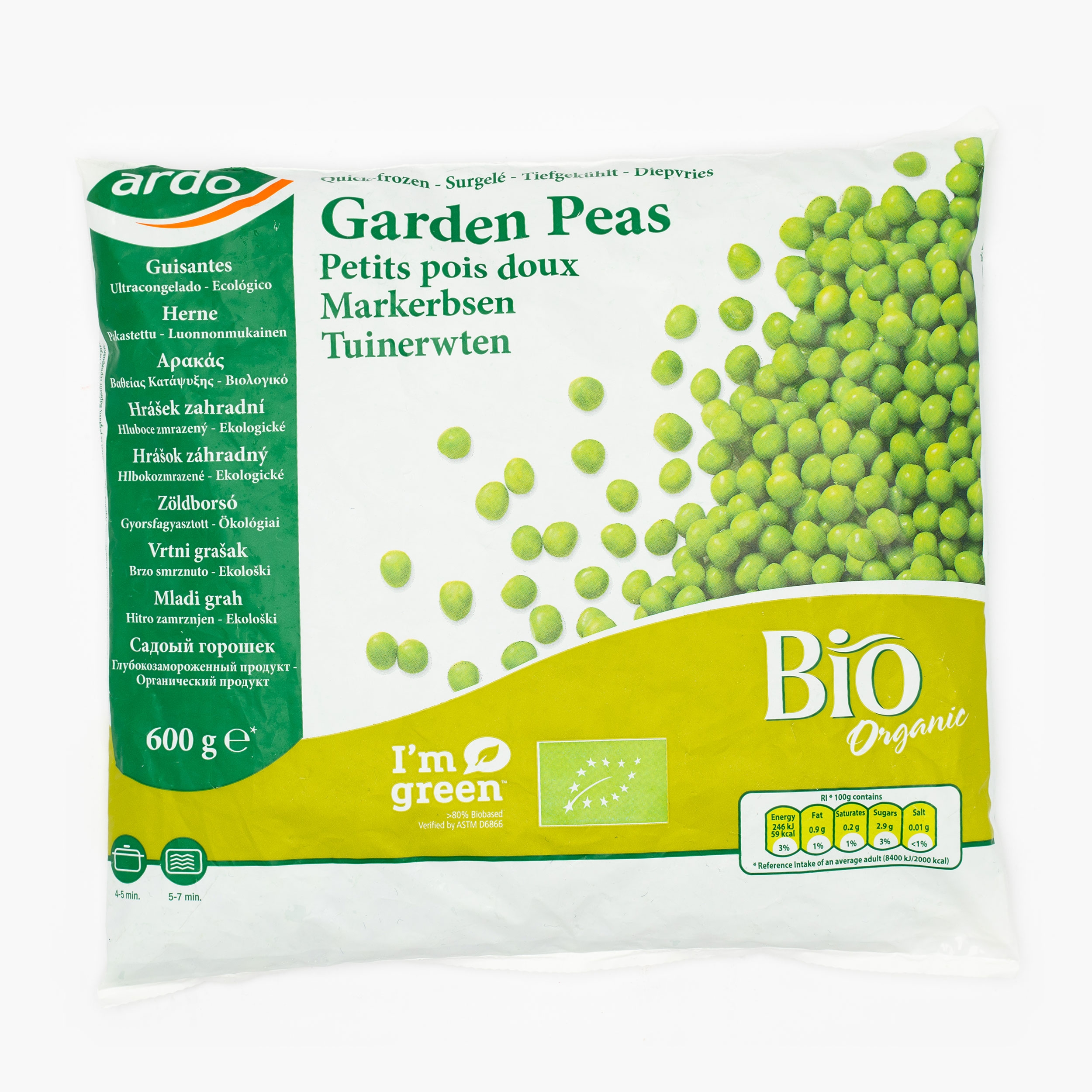 Mazare verde congelata bio picture