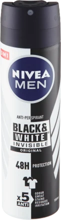 Deodorant spray invisible black & white picture